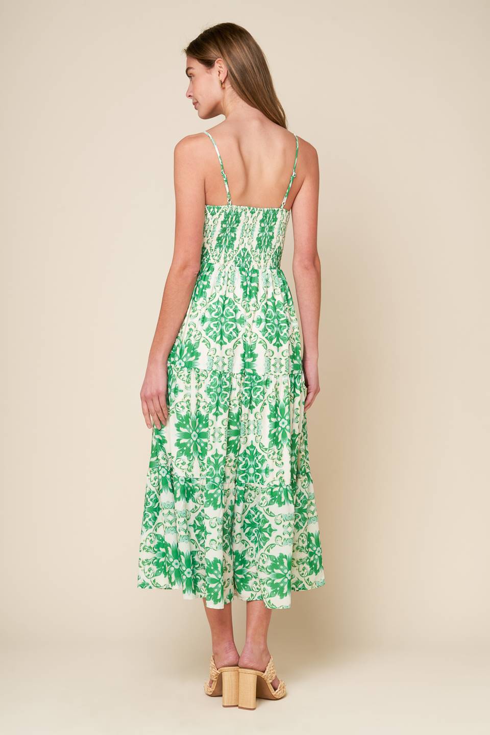 BEYOND ELEGANT WOVEN MIDI DRESS Flying Tomato